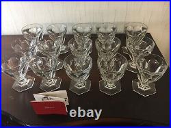 12 verres à eau modèle Bourbon cristal de Baccarat h 11.5 cm prix à la pièce