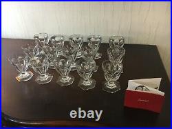 12 verres à eau modèle Bourbon en cristal de Baccarat h 10 cm(prix à la pièce)