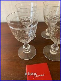12 verres à eau modèle Chauny en cristal de Baccarat (prix à la pièce)