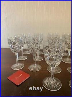 12 verres à eau modèle Juigne en cristal de Baccarat (prix à la pièce)