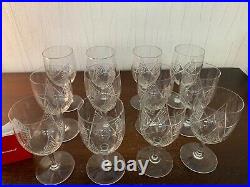 12 verres à eau modèle croisillons cristal de Baccarat (prix à la pièce)