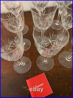 12 verres à eau taillé palme en cristal de Baccarat (prix à la pièce)