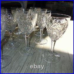 12 verres à vin cristal BACCARAT LAGNY N°5 signé 12,9 cm
