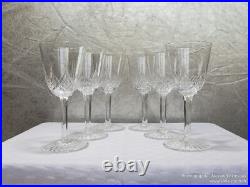 12 verres à vin de Bordeaux N°4 (rouge/blanc) Baccarat cristal. Service Epron