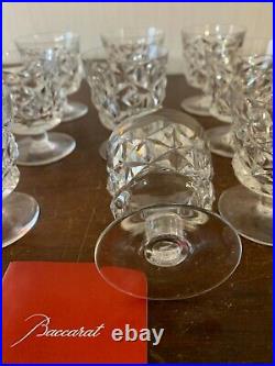 12 verres à vin modèle Muret en cristal de Baccarat (prix à la pièce)