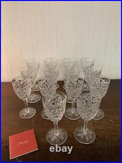 14 verres à vin blanc modèle Lagny cristal de Baccarat (prix à la pièce)