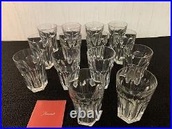 14 verres modèle Harcourt en cristal de Baccarat h 10.5 cm (prix à la pièce)