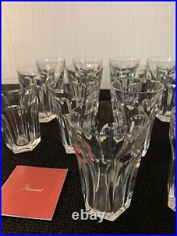 14 verres modèle Harcourt en cristal de Baccarat h 10.5 cm (prix à la pièce)