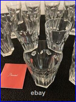 14 verres modèle Harcourt en cristal de Baccarat h 10.5 cm (prix à la pièce)