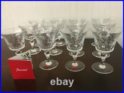 14 verres vin rouge modèle Parme cristal Baccarat h 12.5 cm (prix à la pièce)