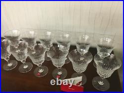 14 verres vin rouge modèle Parme cristal Baccarat h 12.5 cm (prix à la pièce)