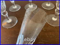 15 flûtes à champagne modèle Parme en cristal de Baccarat (prix à la pièce) 15 flûtes à champagne modèle Parme en cristal de Baccarat (prix à la pièce)