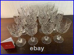 15 verres à eau modèle Harfleur en cristal de Baccarat (prix à la pièce)