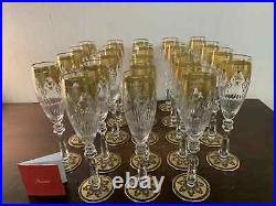 16 flûtes à champagne modèle prestige en cristal de Baccarat (prix à la pièce)