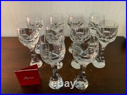 16 verres à eau modèle Neptune cristal Baccarat h 20.5 cm (prix la pièce)