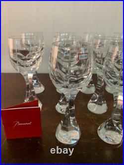 16 verres à eau modèle Neptune cristal Baccarat h 20.5 cm (prix la pièce)