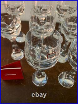 16 verres à eau modèle Neptune cristal Baccarat h 20.5 cm (prix la pièce)