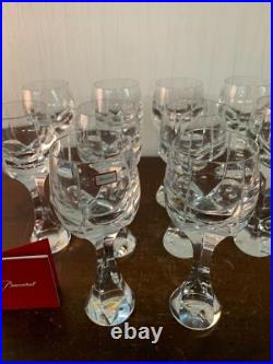16 verres à eau modèle Neptune cristal Baccarat h 20.5 cm (prix la pièce)