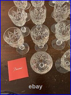 16 verres à porto modèle Harfleur en cristal de Baccarat (prix à la pièce)