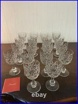 16 verres à vin modèle Harfleur en cristal de Baccarat (prix à la pièce)