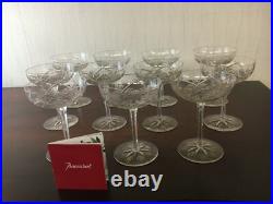 17 coupes à champagne modèle Hyères en cristal de Baccarat (prix à la pièce)