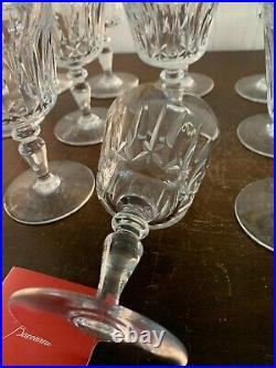18 verres à eau modèle croisillon en cristal de Baccarat (prix à la pièce)