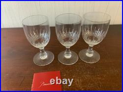 19 verres à vin modèle Passy en cristal de Baccarat (prix à la pièce)