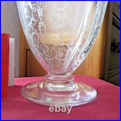 1 broc pichet cruche en cristal de baccarat modèle michelangelo signé 2