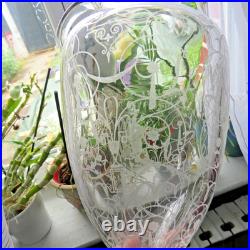 1 broc pichet cruche en cristal de baccarat modèle michelangelo signé 2
