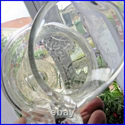 1 broc pichet cruche en cristal de baccarat modèle michelangelo signé 2