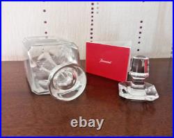 1 carafe à liqueur en cristal de baccarat modèle Harcourt H 21,5 cm signée