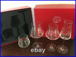 1 coffret de 4 verres Château en cristal de Baccarat (prix pour 1 coffret)