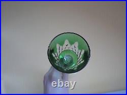 1 verre Roemer Rhin cristal couleur Baccarat Lavandou Richelieu Caracas vert