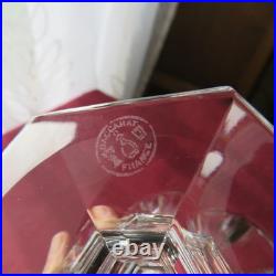 1 verre a vin rouge en cristal de baccarat modèle Harcourt H 13,5 cm signé