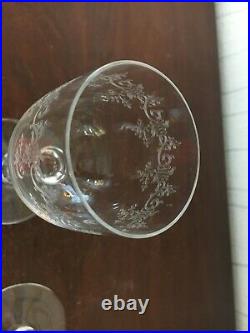 21 Verres à eau modèle Sevigné cristal Baccarat h 15 cm (prix à la pièce)