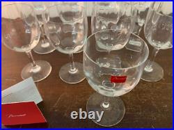 22 verres vin blanc modèle Montaigne optique cristal Baccarat (prix à la pièce)