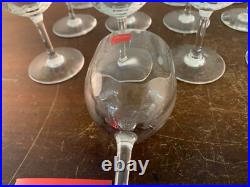22 verres vin blanc modèle Montaigne optique cristal Baccarat (prix à la pièce)