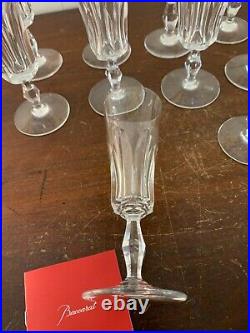 23 flûtes à champagne modèle Polignac en cristal de Baccarat (prix à la pièce)