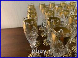 23 flûtes à champagne modèle prestige en cristal de Baccarat (prix à la pièce)