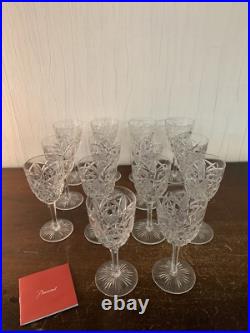 24 verres à vin blanc modèle Lagny cristal de Baccarat (prix à la pièce)