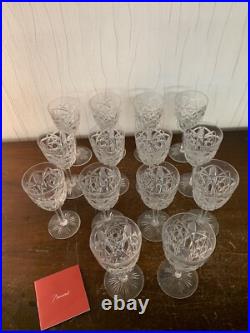 24 verres à vin blanc modèle Lagny cristal de Baccarat (prix à la pièce)
