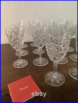 24 verres à vin blanc modèle Lagny cristal de Baccarat (prix à la pièce)
