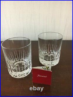 24 verres à whisky Rotary en cristal de Baccarat h9.5 cm (prix à la pièce)