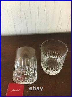 24 verres à whisky Rotary en cristal de Baccarat h9.5 cm (prix à la pièce)