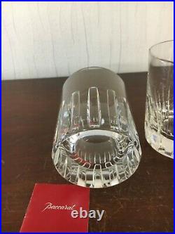 24 verres à whisky Rotary en cristal de Baccarat h9.5 cm (prix à la pièce)