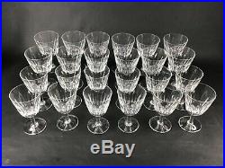 24 verres en cristal de Baccarat