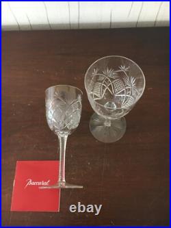 25 verres à vin modèle Hyères en cristal de Baccarat (prix à la pièce)