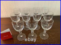 26 verres à vin rouge modèle Naples cristal Baccarat h15 cm (prix à la pièce)