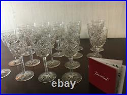 28 verres à porto modèle Hyères en cristal de Baccarat (prix à la pièce)