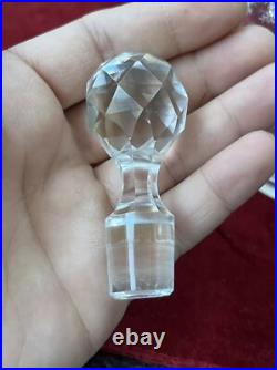 2 Carafes À Liqueur En Cristal Gravé Baccarat St Louis